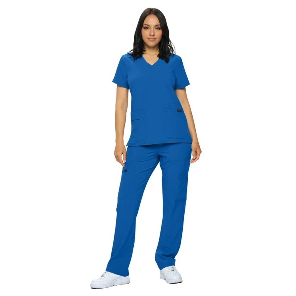 Royal Blue Scrub Top size M